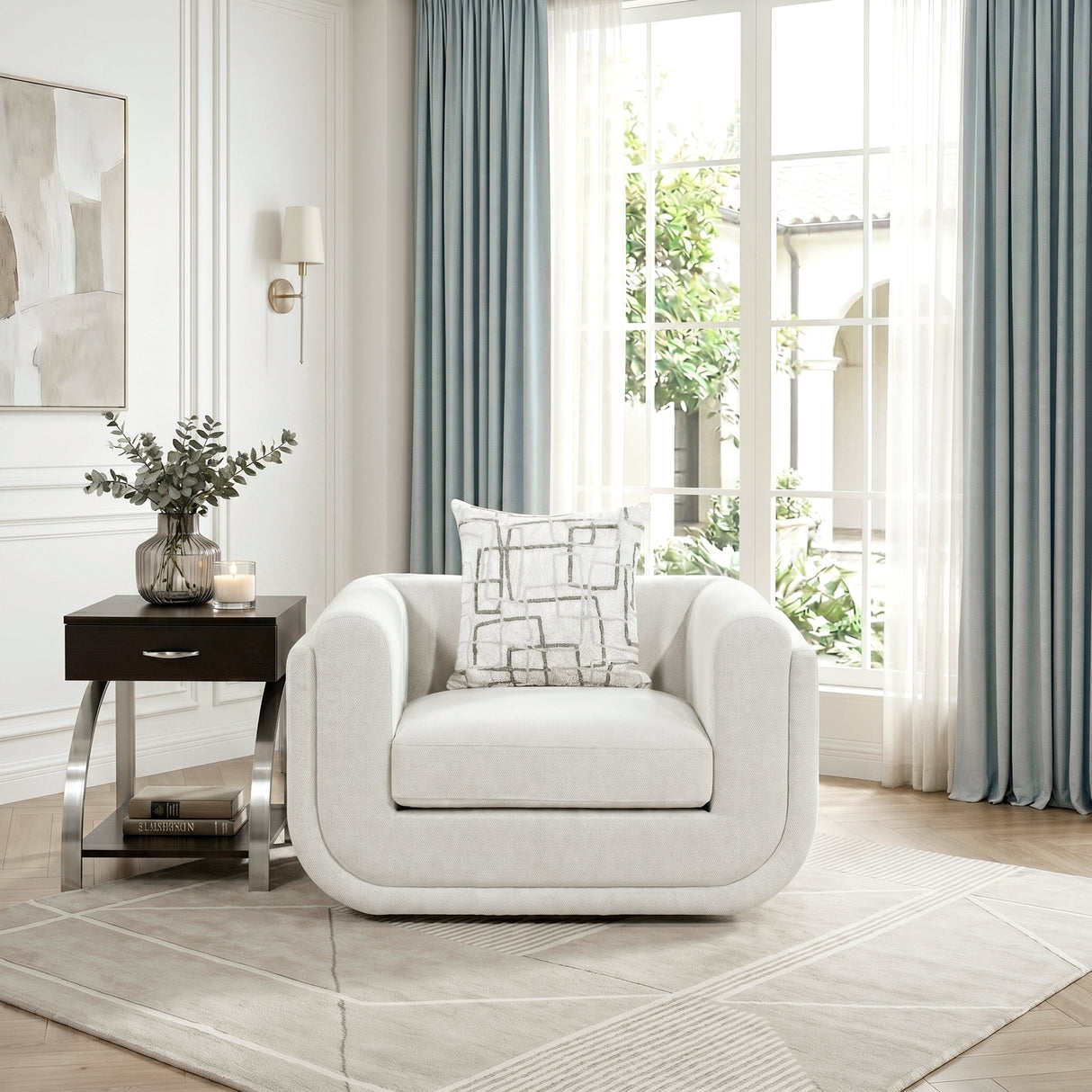 Nimbus Beige Chair by Homelegance at Eve Furniture