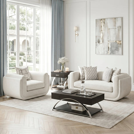 Nimbus Beige Loveseat by Homelegance at Eve Furniture