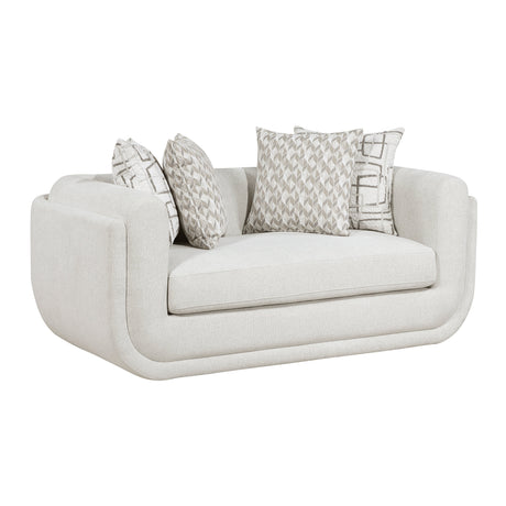 Nimbus Beige Loveseat by Homelegance at Eve Furniture