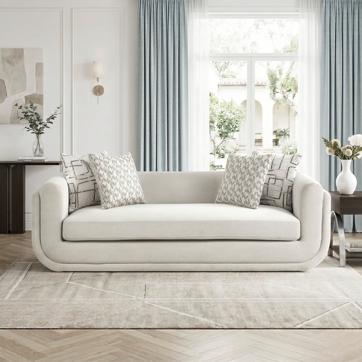 Nimbus Beige Sofa by Homelegance at Eve Furniture