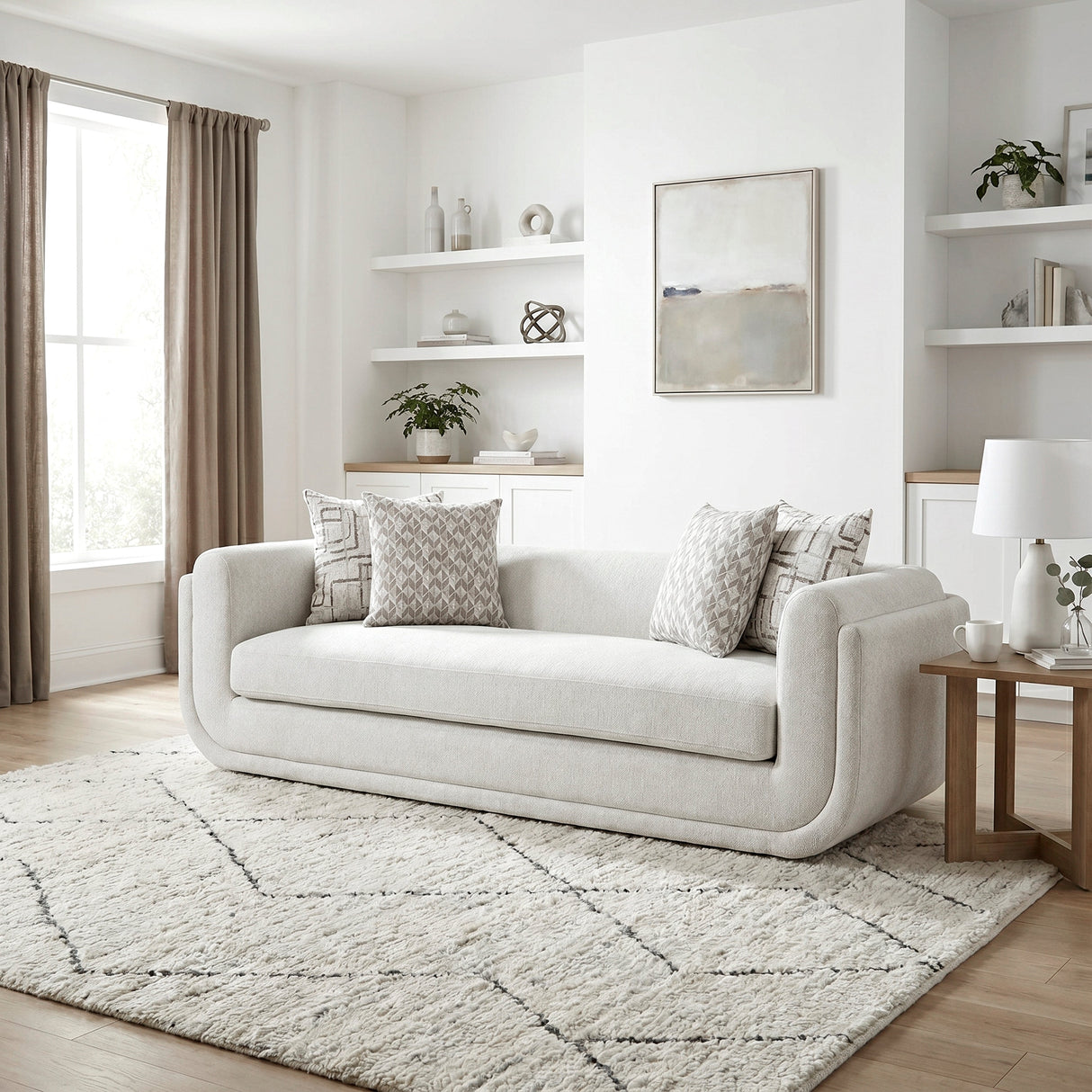 Nimbus Beige Sofa by Homelegance at Eve Furniture