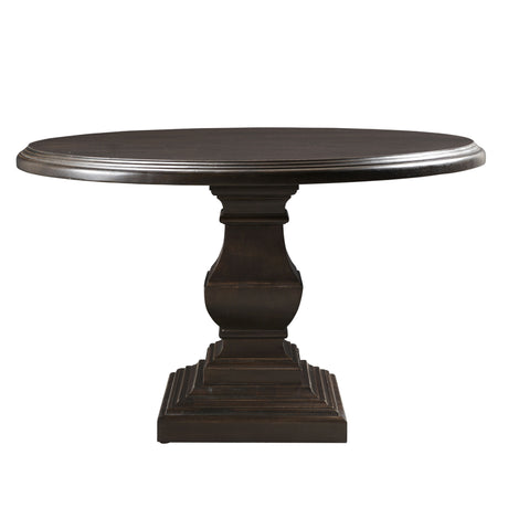 Nimes 48" Round Dining Table in Vintage Brown by Home Trends & Design at Eve Furniture
