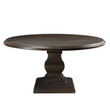 Nimes 60" Round Dining Table in Vintage Brown by Home Trends & Design at Eve Furniture