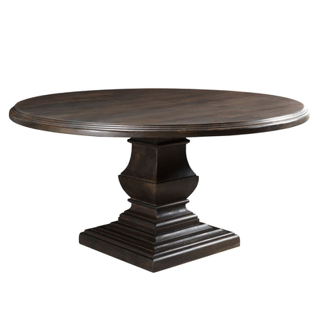 Nimes 60" Round Dining Table in Vintage Brown by Home Trends & Design at Eve Furniture