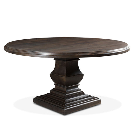 Nimes 60" Round Dining Table in Vintage Brown by Home Trends & Design at Eve Furniture