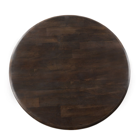 Nimes 60" Round Dining Table in Vintage Brown by Home Trends & Design at Eve Furniture