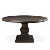 Nimes 60" Round Dining Table in Vintage Brown by Home Trends & Design at Eve Furniture