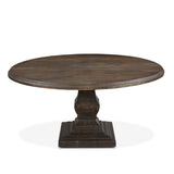 Nimes 60" Round Dining Table in Weathered Mango by Home Trends & Design at Eve Furniture