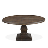 Nimes 60" Round Dining Table in Weathered Mango by Home Trends & Design at Eve Furniture