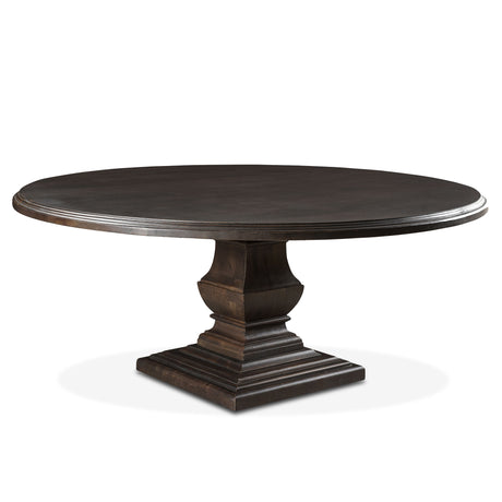 Nimes 72" Round Dining Table in Vintage Brown by Home Trends & Design at Eve Furniture
