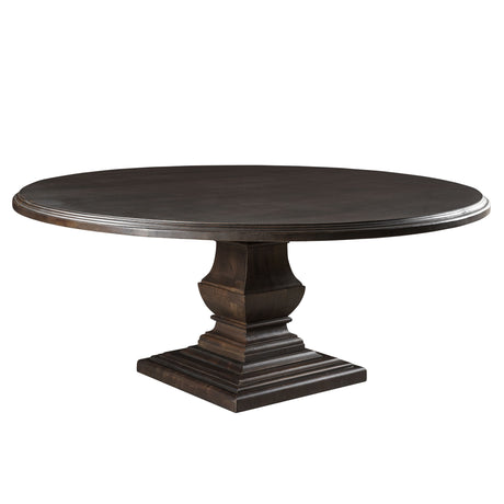 Nimes 72" Round Dining Table in Vintage Brown by Home Trends & Design at Eve Furniture