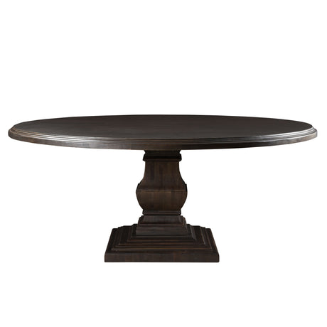 Nimes 72" Round Dining Table in Vintage Brown by Home Trends & Design at Eve Furniture