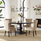 Nimes 72" Round Dining Table in Vintage Brown by Home Trends & Design at Eve Furniture