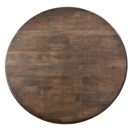 Nimes 72" Round Dining Table in Weathered Mango by Home Trends & Design at Eve Furniture
