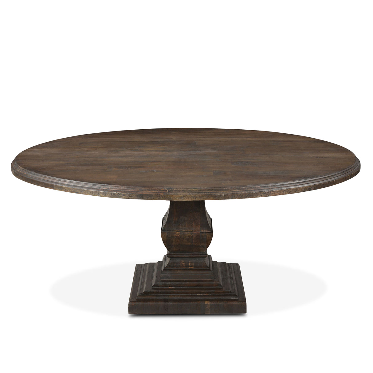 Nimes 72" Round Dining Table in Weathered Mango by Home Trends & Design at Eve Furniture