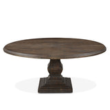 Nimes 72" Round Dining Table in Weathered Mango by Home Trends & Design at Eve Furniture