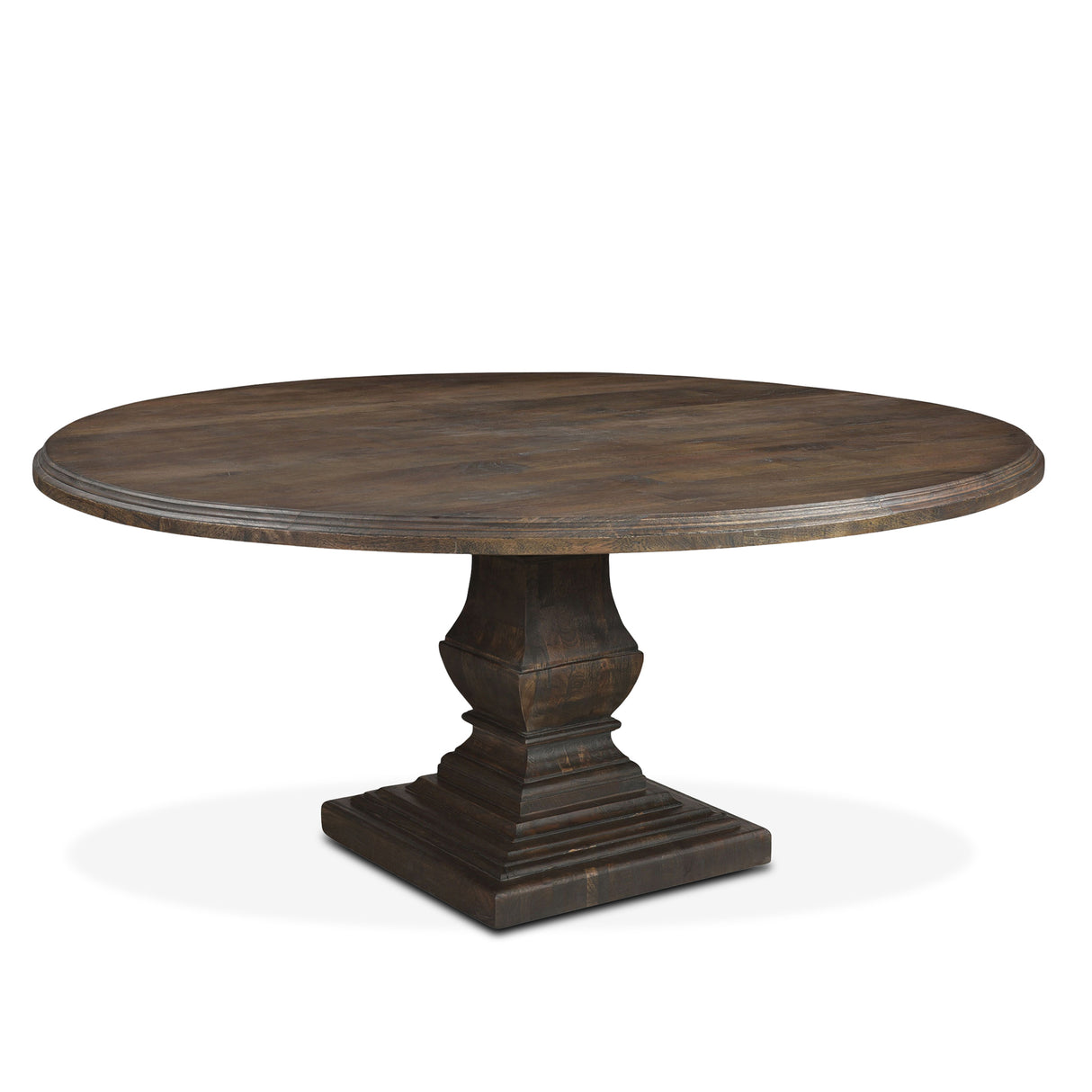 Nimes 72" Round Dining Table in Weathered Mango by Home Trends & Design at Eve Furniture
