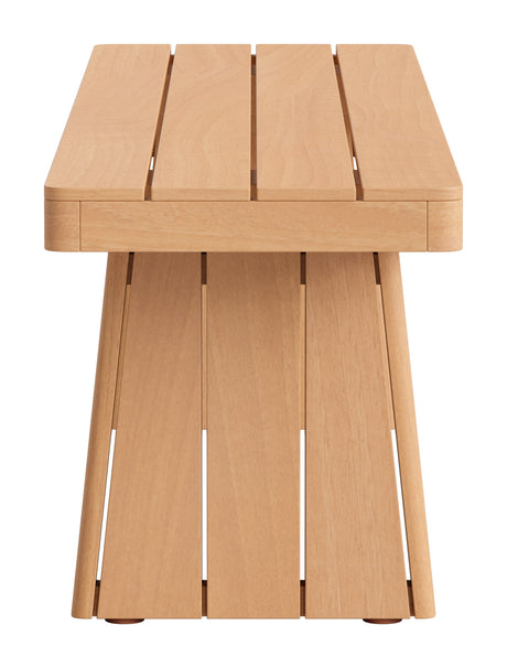 Nimone Natural Outdoor Bench by Zuomod at Eve Furniture
