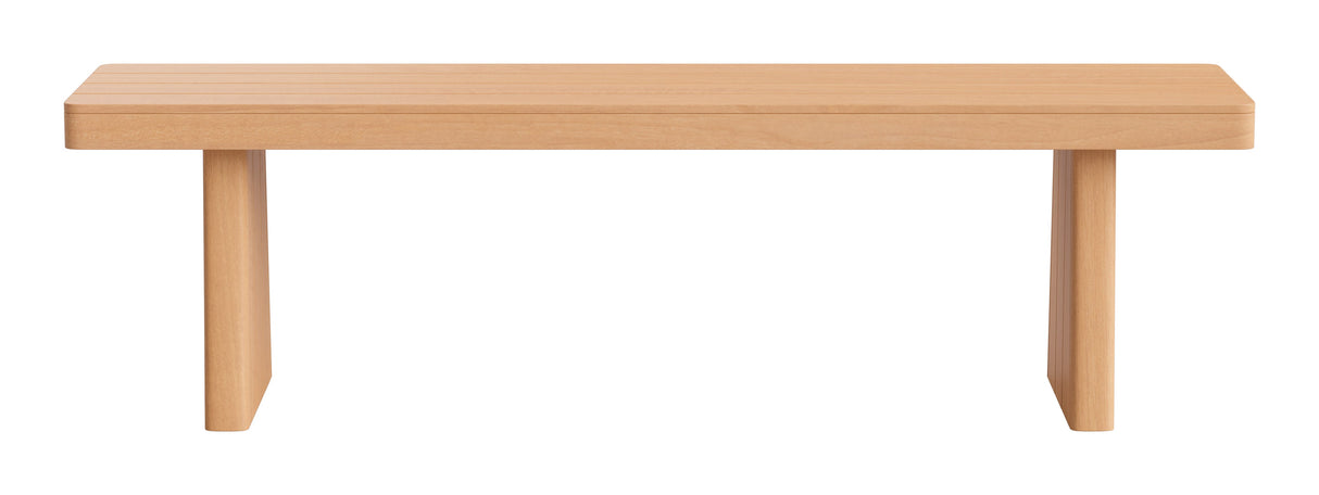 Nimone Natural Outdoor Bench by Zuomod at Eve Furniture