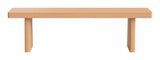 Nimone Natural Outdoor Bench by Zuomod at Eve Furniture