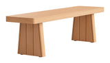 Nimone Natural Outdoor Bench by Zuomod at Eve Furniture