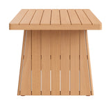 Nimone Natural Outdoor Dining Table by Zuomod at Eve Furniture