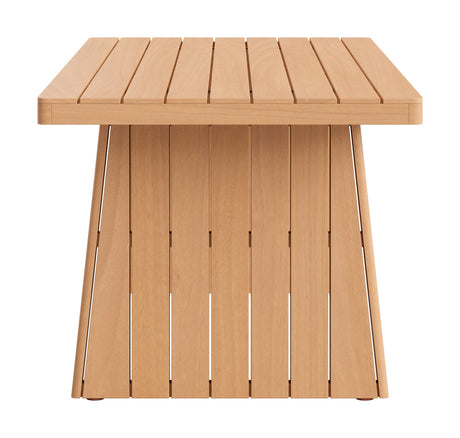 Nimone Natural Outdoor Dining Table by Zuomod at Eve Furniture