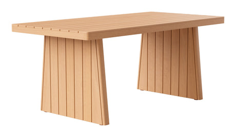 Nimone Natural Outdoor Dining Table by Zuomod at Eve Furniture