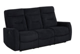 Nina Black 3-Piece Power Reclining Set by Happy Homes at Eve Furniture