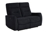 Nina Black 3-Piece Power Reclining Set by Happy Homes at Eve Furniture