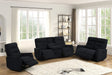 Nina Black 3-Piece Power Reclining Set by Happy Homes at Eve Furniture