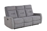 Nina Gray 3-Piece Power Reclining Set by Happy Homes at Eve Furniture