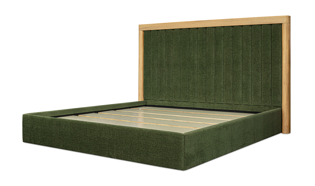 Nina Queen Bed - Green by Moe's Home at Eve Furniture