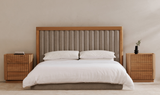 Nina Queen Bed - Grey by Moe's Home at Eve Furniture