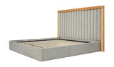 Nina Queen Bed - Grey by Moe's Home at Eve Furniture