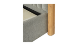 Nina Queen Bed - Grey by Moe's Home at Eve Furniture