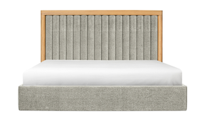 Nina Queen Bed - Grey by Moe's Home at Eve Furniture