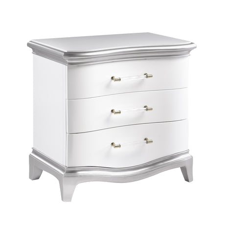 Nina White-Silver Bedroom Set by Cosmos Furniture at Eve Furniture