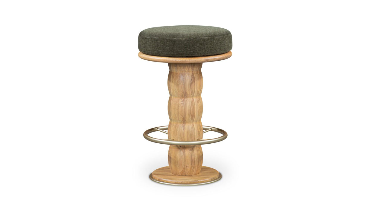 Nio Swivel Counter Stool Dark Green by Moe's Home at Eve Furniture