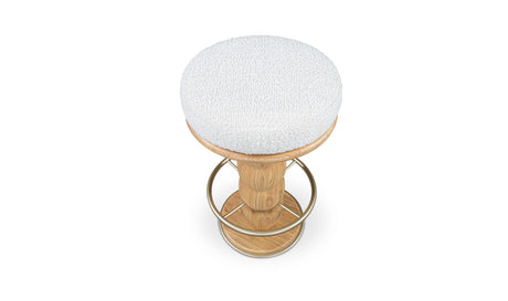 Nio Swivel Counter Stool White Mist by Moe's Home at Eve Furniture