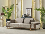 Nirvana 4-pieces (2 Four Seat Sofa & 2 Chair) Livingroom Set Beige by Furnia at Eve Furniture