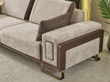 Nirvana 4-pieces (2 Four Seat Sofa & 2 Chair) Livingroom Set Beige by Furnia at Eve Furniture