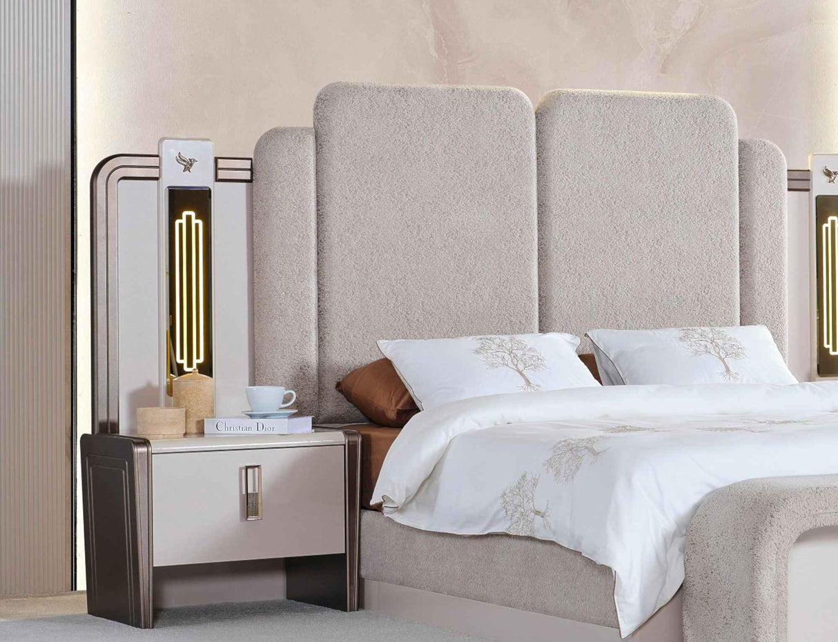 Nirvana Bed Frame With Headboard by Furnia at Eve Furniture