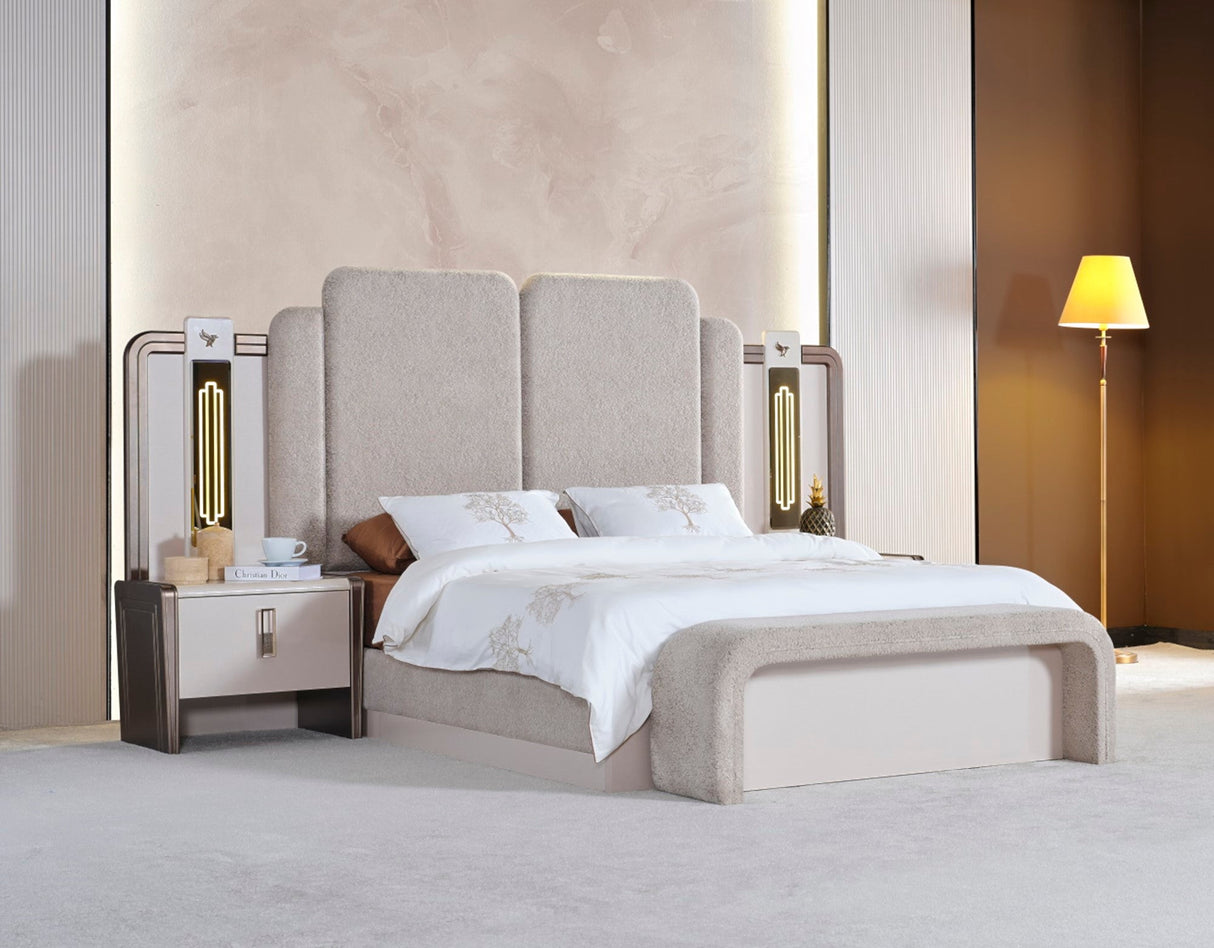 Nirvana Bed Frame With Headboard by Furnia at Eve Furniture
