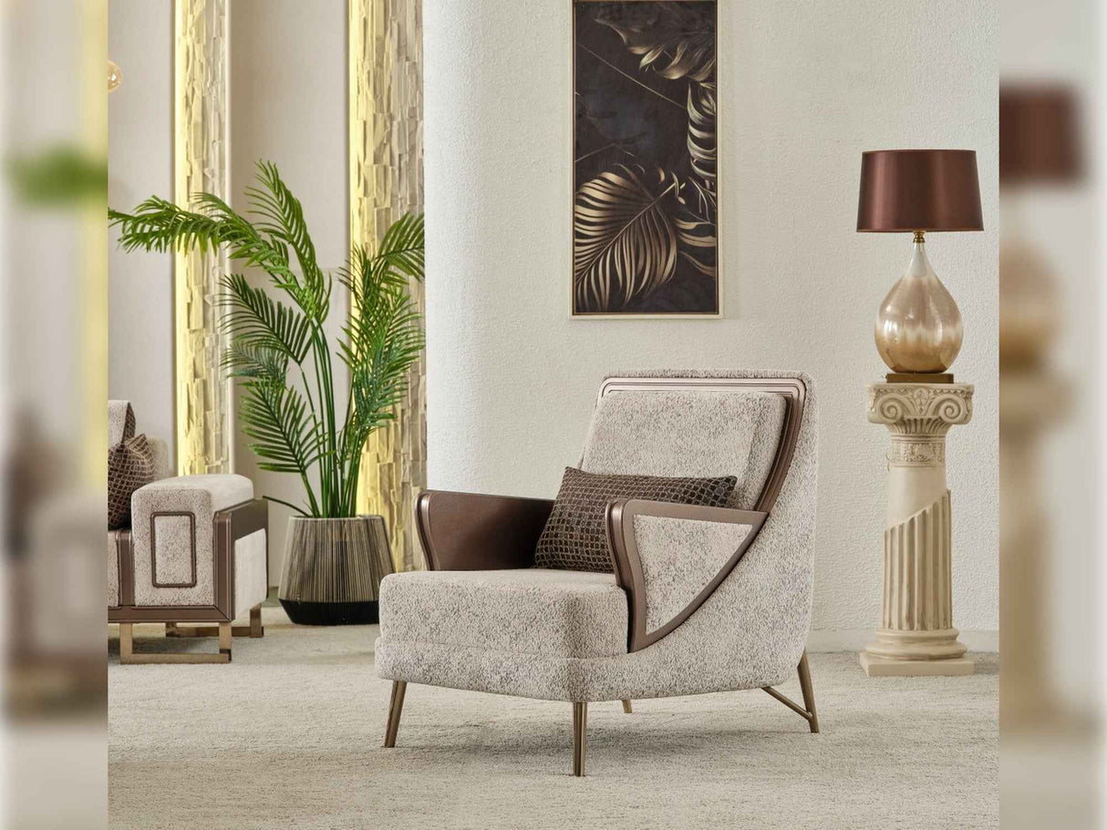Nirvana Chair Beige by Furnia at Eve Furniture