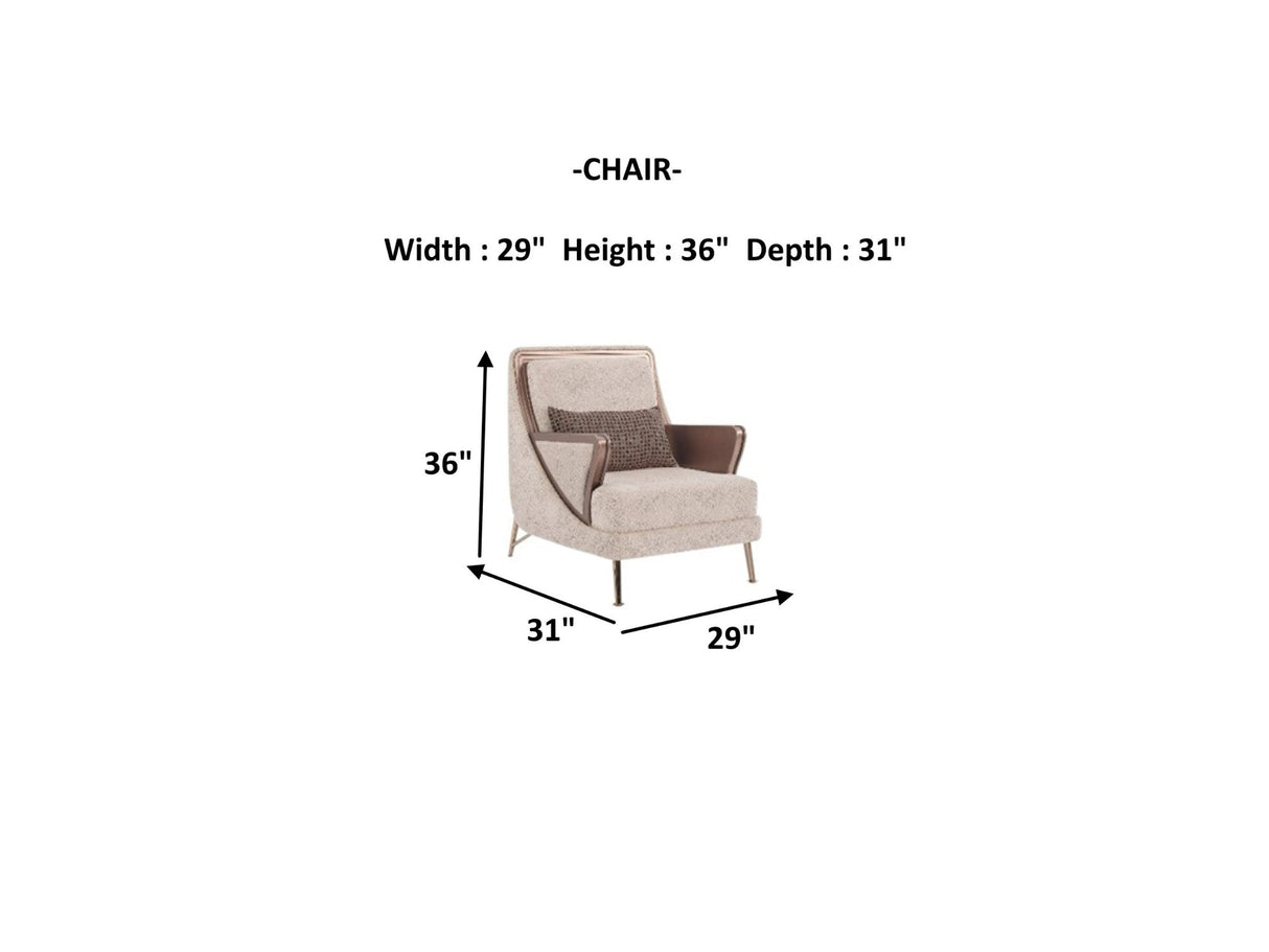 Nirvana Chair Beige by Furnia at Eve Furniture
