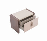 Nirvana Nightstand With Back by Furnia at Eve Furniture