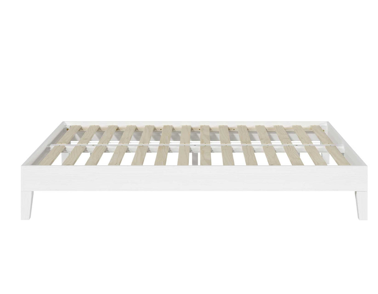 Nix Full Platform Bed, White