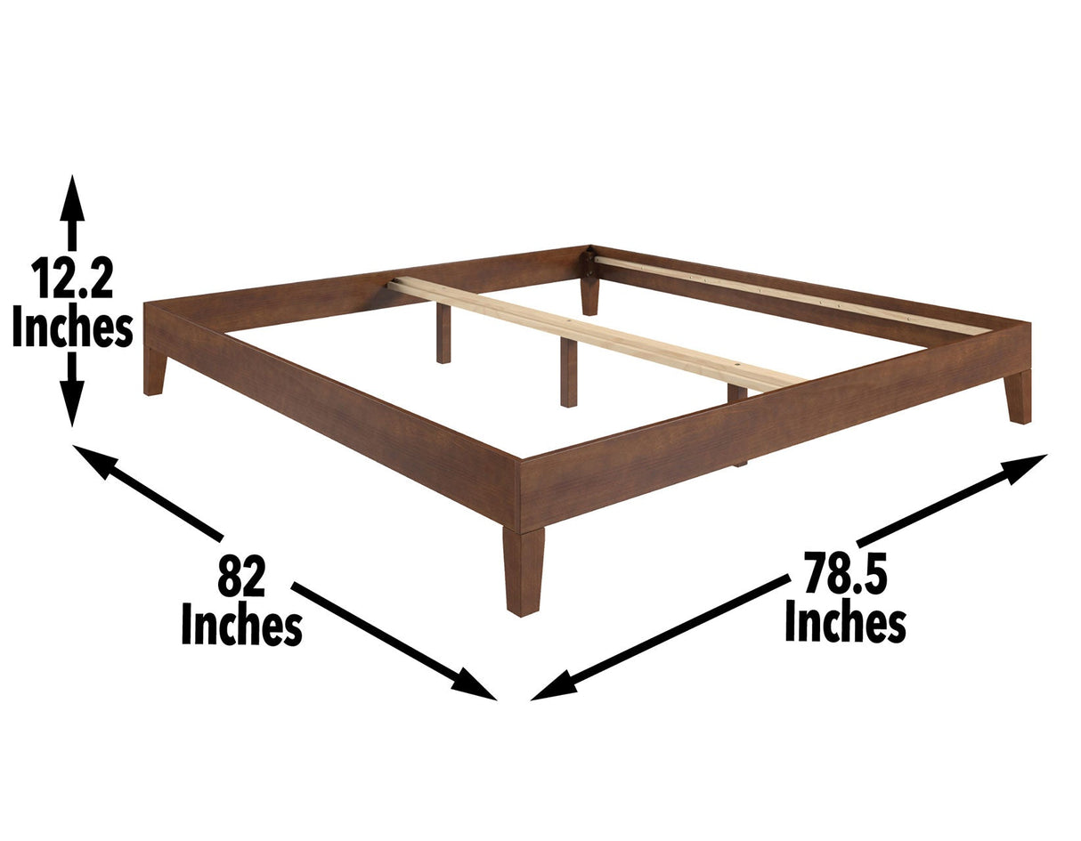 Nix King Platform Bed, Natural