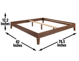 Nix King Platform Bed, Natural